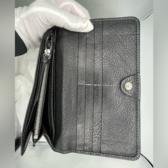 NEW ARRIVAL: CHLOE Paddington Black Leather Bifold Wallet - Picture 8 of 11